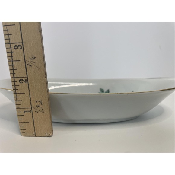 Tilso Japan Vintage Butter Dish Trinket Dish Shades of Blue Roses - Picture 16 of 16